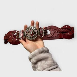 Chicos y2k red leather